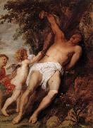 Anthony Van Dyck Saint Sebastien secouru par les anges oil painting reproduction